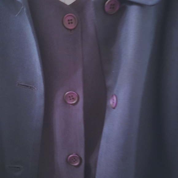 Women's 3 piece Navy Serge Pant Suit L - Picture 6 of 8